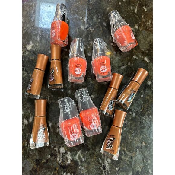 Sally Hansen Miracle Gel, Keith Haring, Orange Nail Polish and brown bundle - Picture 1 of 8